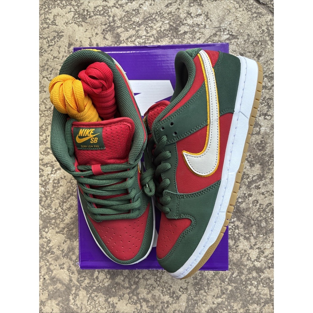 Brand New / DS Nike SB Dunk Low SuperSonics. Men's Size 9.5